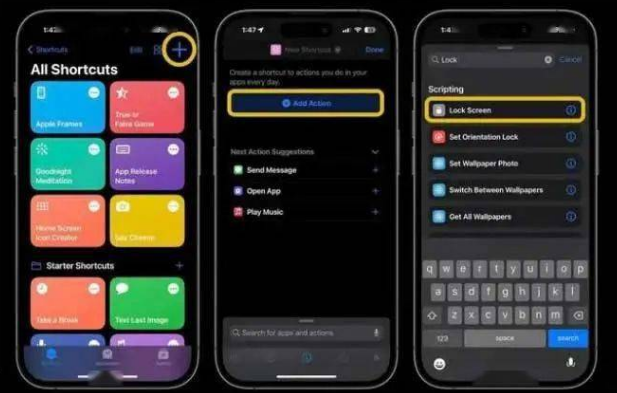 福鼎苹果14锁屏维修店分享iPhone14升级iOS16.4后如何创建锁屏快捷方式 
