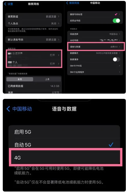 福鼎苹果手机维修分享iPhone14如何切换4G/5G? iPhone14 5G网络切换方法 